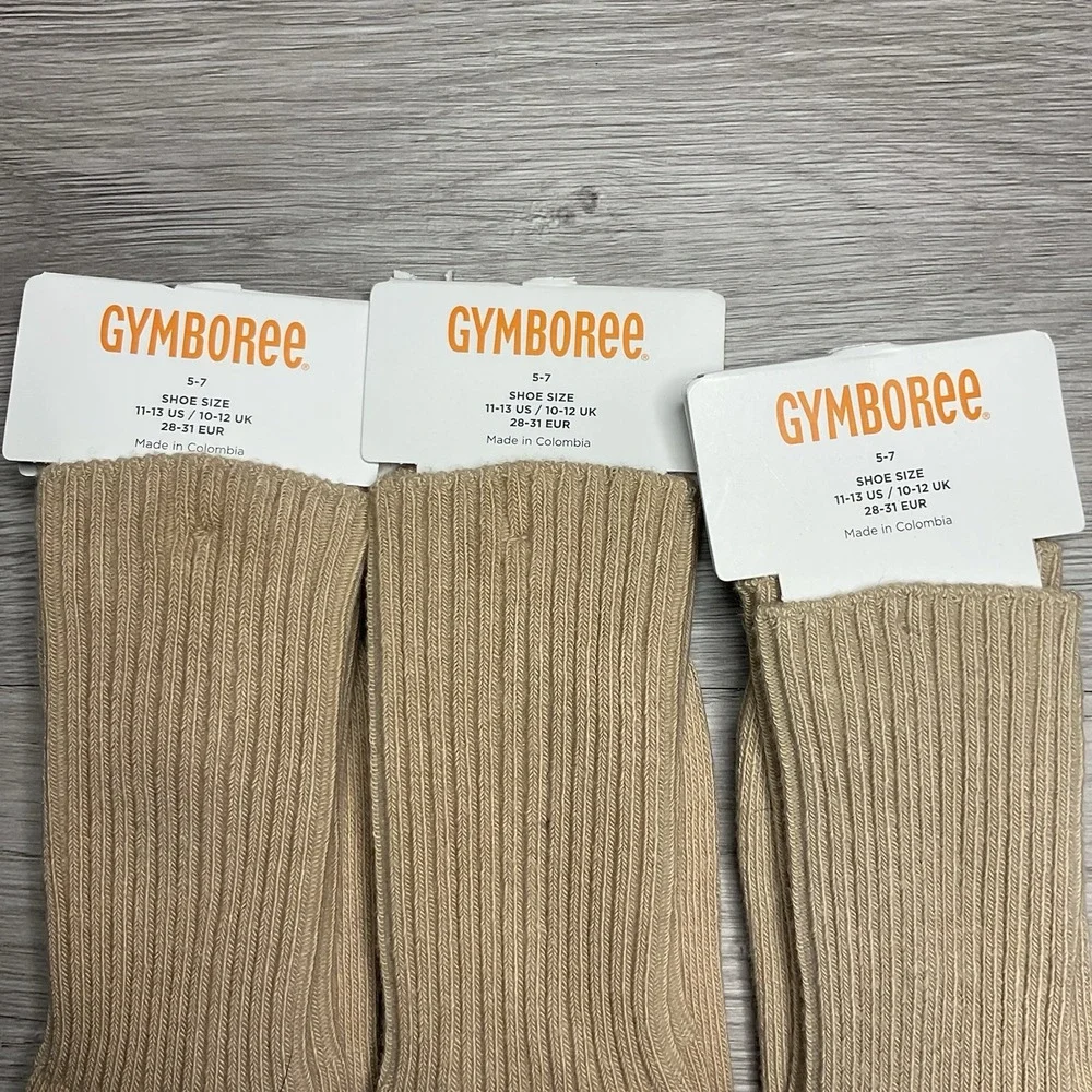Gymboree‎ Basic Tan Uniform Size 5-7 Socks NWT